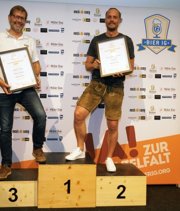 Siegerfoto der Wertungsgruppe Alkoholfreie Biere, Kategorie Hobbybrauerei