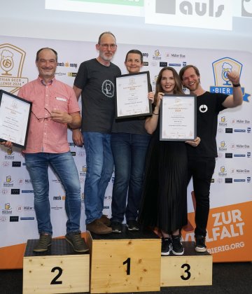 Siegerfoto der Wertungsgruppe Kreativbiere (Gewürz, Gemüse), Kategorie Hobbybrauerei