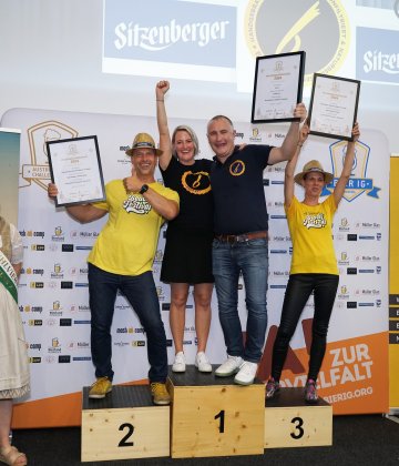Siegerfoto der Wertungsgruppe Kreativbiere (Gewürz, Gemüse), Kategorie Gewerbliche Brauerei