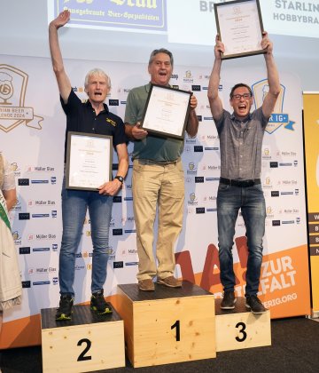 Siegerfoto der Wertungsgruppe Österreichisches Märzen, Kategorie Hobbybrauerei